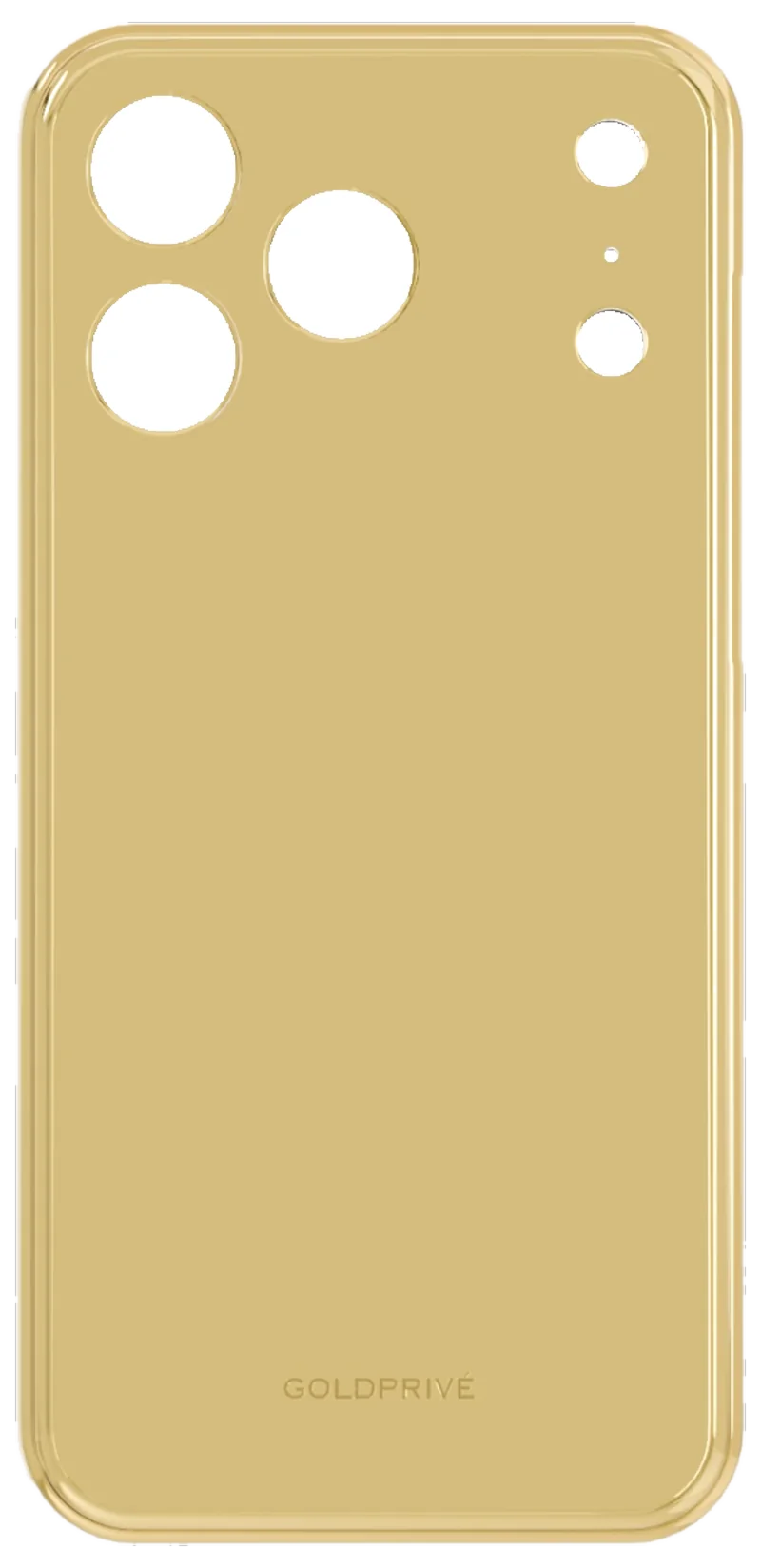 Custom 24K gold iPhone case by GoldPrivé, ready to design with your own finish, materials and engraving