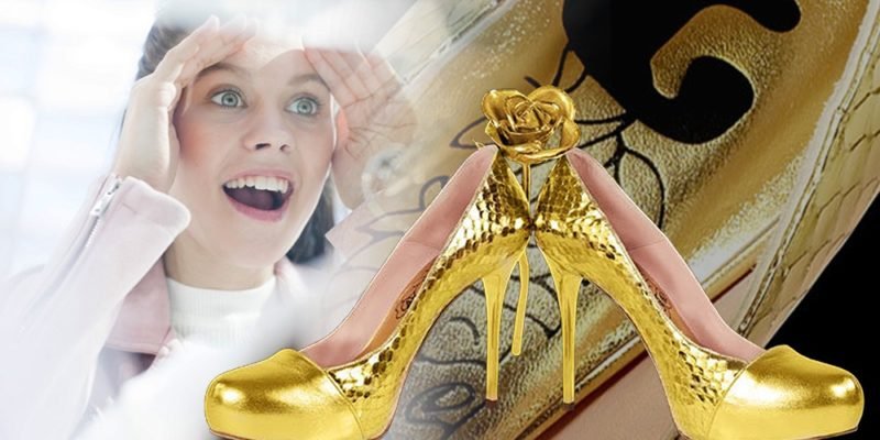 Luxury Gold Gifts | Gold Plated Shoes for Her