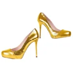 24K Gold Stiletto Shoes
