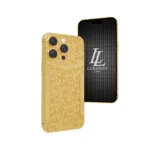 Luxury iPhone 16 Pro and Max Flora in 24K Gold, Rose Gold & Platinum
