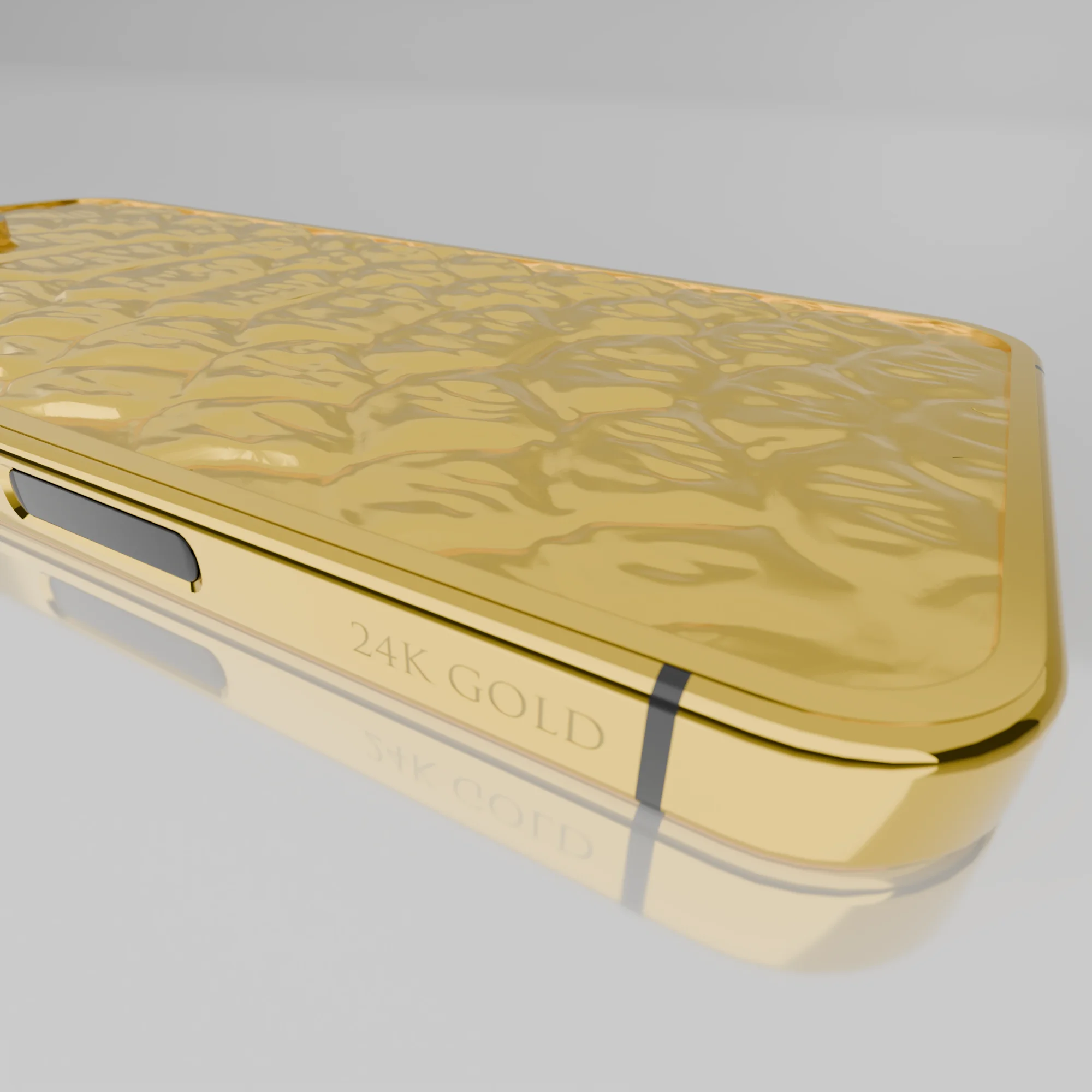 24k gold iphone 16 pro max crocodile