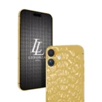 24K Gold iPhone 16 Plus Crocodile