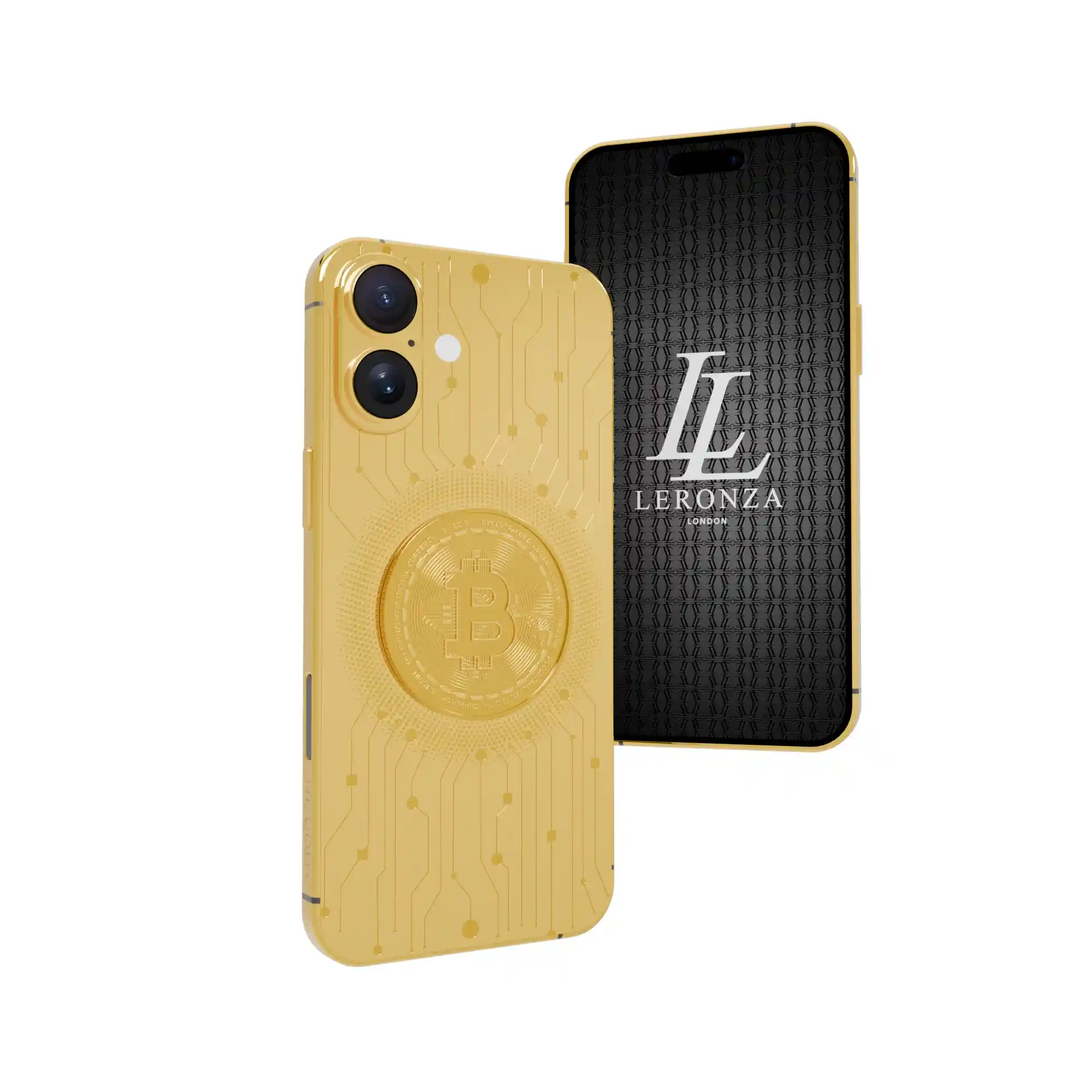 24K Gold iPhone 16 Plus Bitcoin Edition – Luxury & Innovation |Goldprivé Gold iPhone 16 Plus Bitcoin