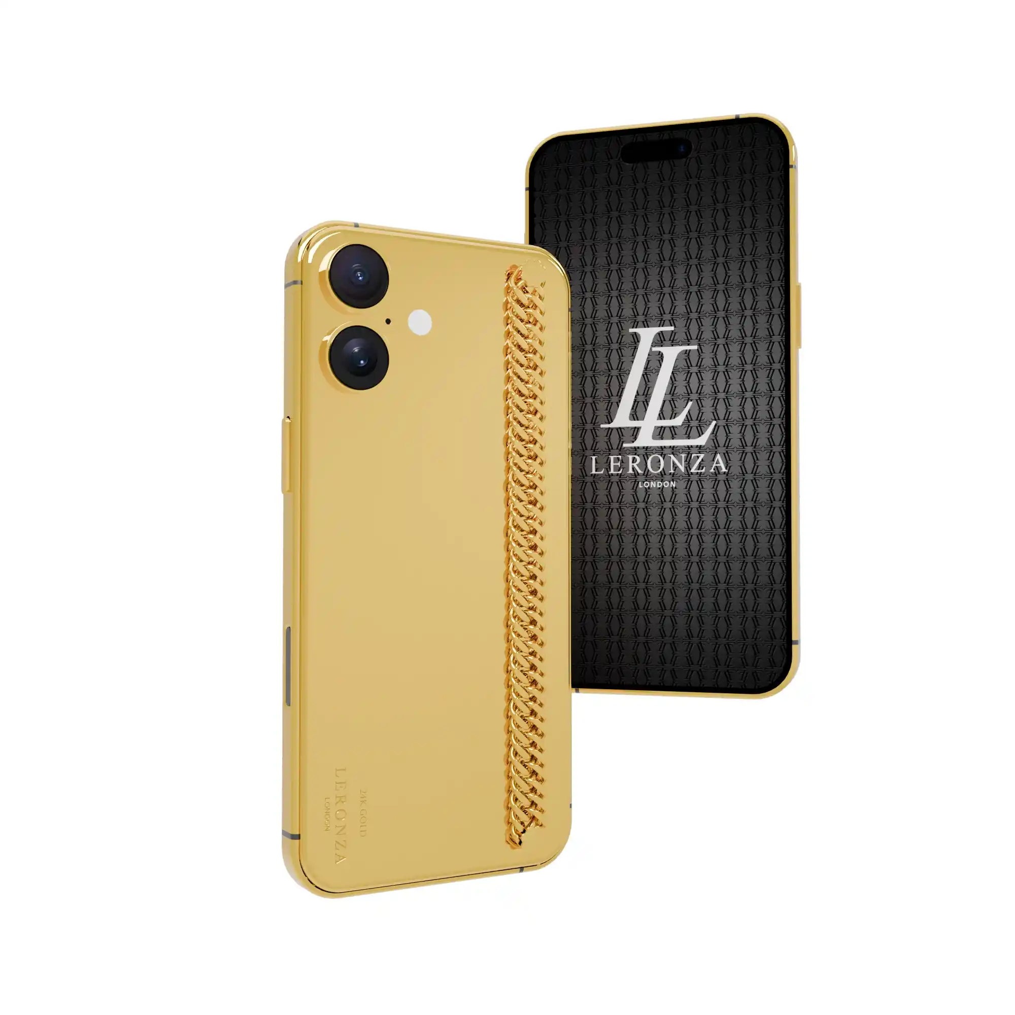 24K Gold iPhone 16 Plus Cuban Chain Bracelet Edition | Goldprivé Gold iPhone 16 Plus Cuban Chain Bracelet