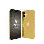 24k Gold iPhone 16 Plus Diamond logo