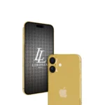 24k Gold iPhone 16 Plus Diamond logo