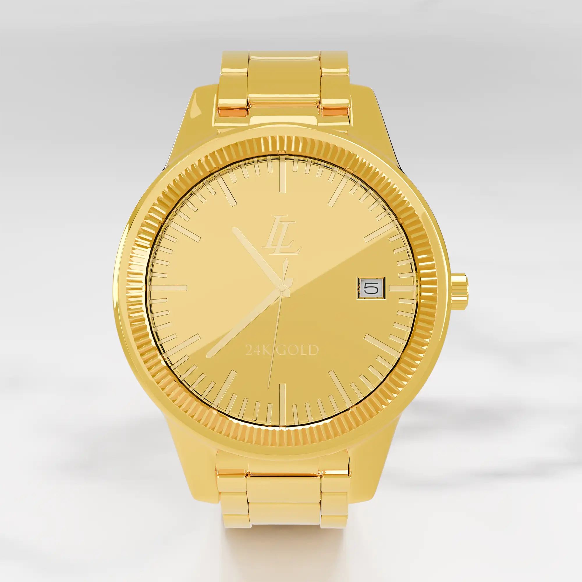 Custom 24K gold watch