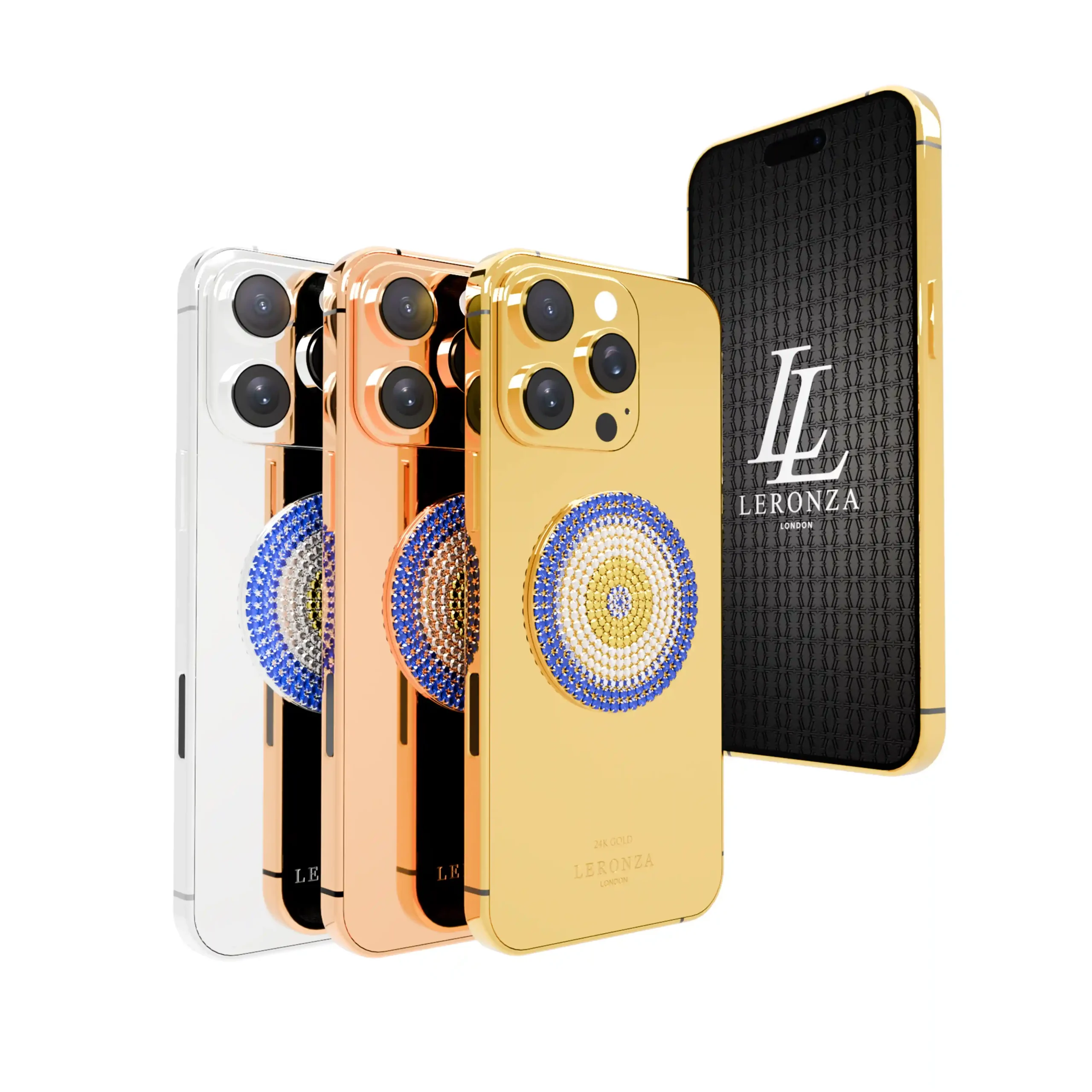 18k Solid Gold LuxEvil Charm iPhone 16 Pro and Max Edition | Goldprivé 18K Solid Gold iPhone 16 Pro and Max