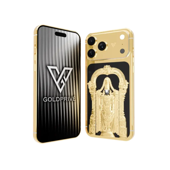 Tirupati Balaji (Lord Venkateswara) iPhone 17 Pro and Max in 24K Gold, Rose Gold & Platinum - Image 2