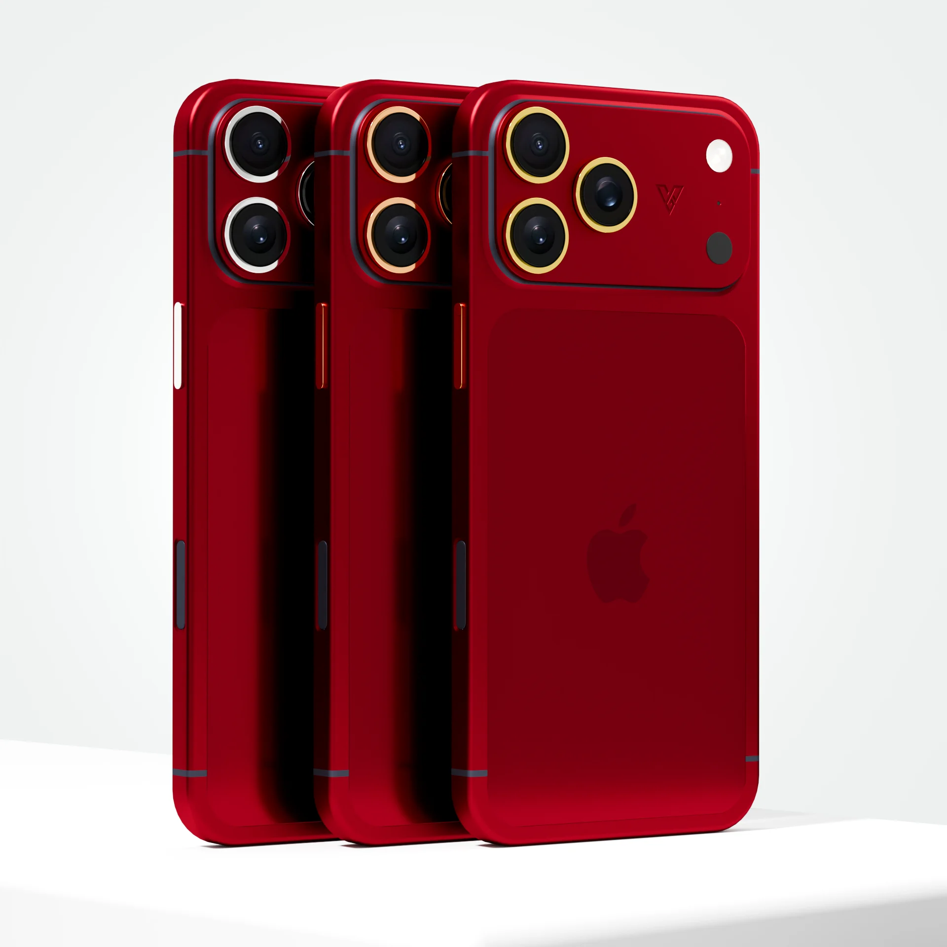 Maroon Rhodium iPhone 17 Pro and Pro Max customized with luxury rhodium finish and premium design