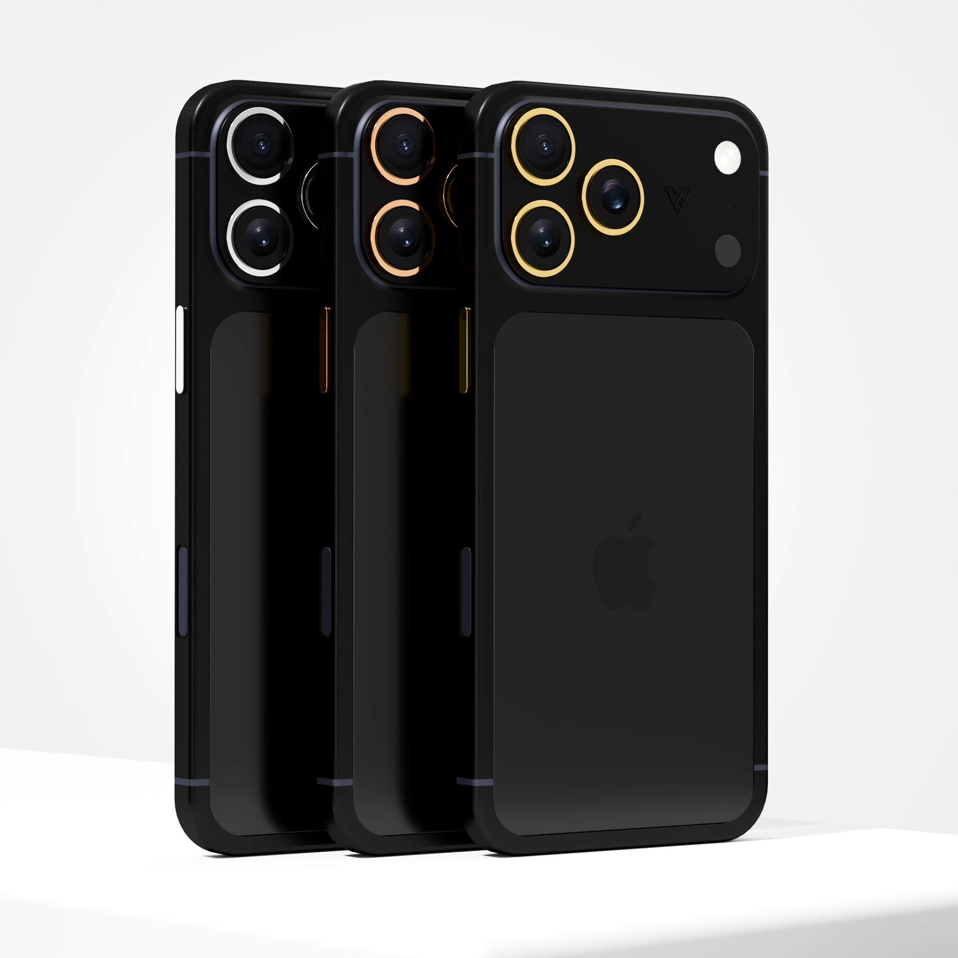 Black Rhodium iPhone 17 Pro and Pro Max customized with premium rhodium finish and luxury detailing