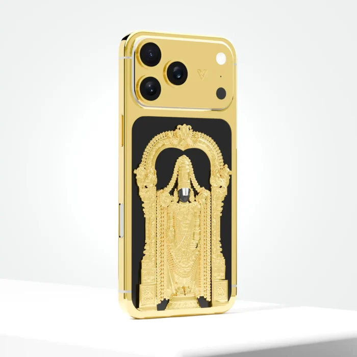 Tirupati Balaji (Lord Venkateswara) iPhone 17 Pro and Max in 24K Gold, Rose Gold & Platinum - Image 3