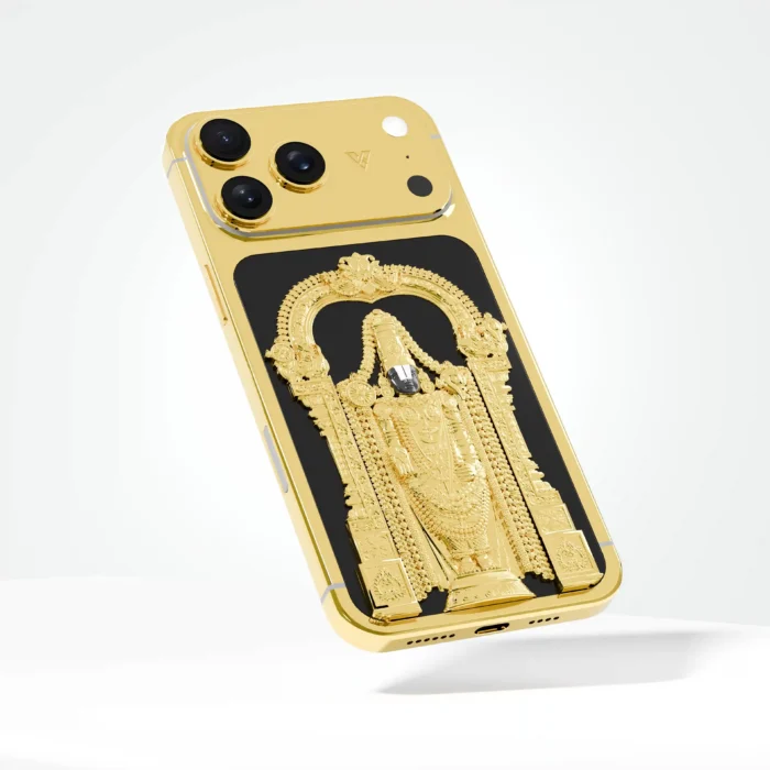 Tirupati Balaji (Lord Venkateswara) iPhone 17 Pro and Max in 24K Gold, Rose Gold & Platinum - Image 4