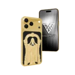 Tirupati Balaji Lord Venkateswara iPhone 18 Pro and Pro Max customized in 24K gold with spiritual luxury design Gold Tirupati Balaji iPhone 18 Pro Max