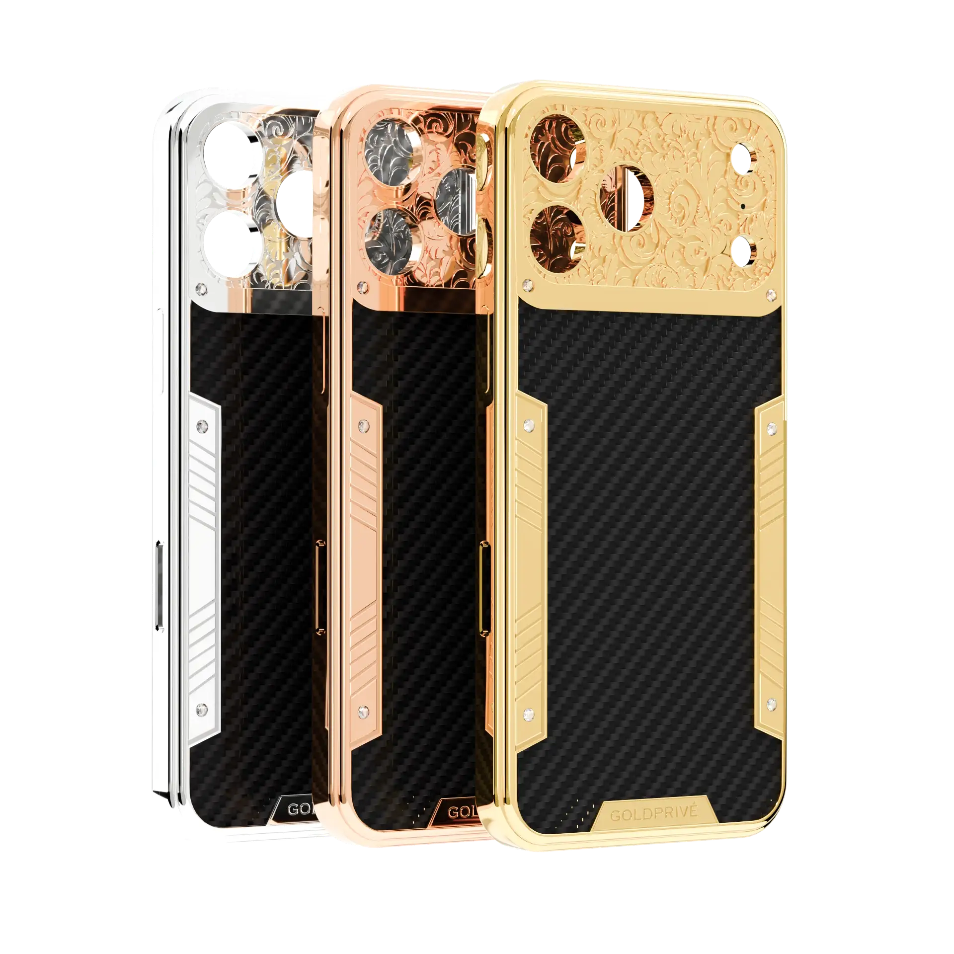 01 - 2026-03-31T192734.504 24K Gold iPhone 17 Pro & Pro Max Carbon Fiber Royale Case - Image 1