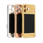 Knots and Carbon Gold iPhone 18 Pro and Pro Max case with symbolic knot pattern and carbon fiber design