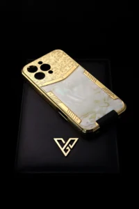 Royale Case for iPhone customized in 24K gold with elegant luxury finish and premium design