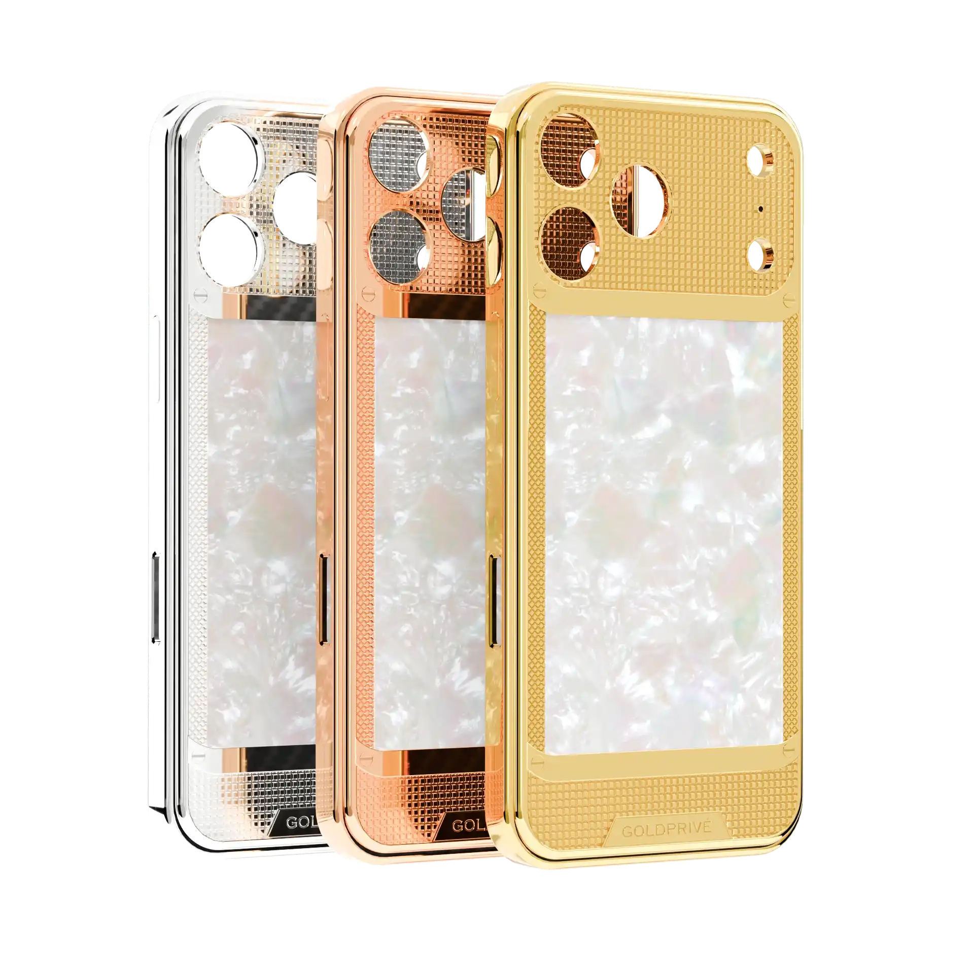 3n1 (54) 24K Gold iPhone 17 Pro & Pro Max Knots & Pearl Case - Image 1