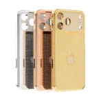 Astranova Gold iPhone 18 Pro and Pro Max case with fully crystal-set backplate