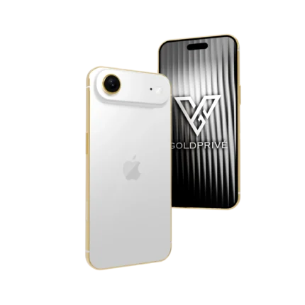 Cloud White iPhone Air 2 in 24K Gold by GoldPrivé — Classic Edition