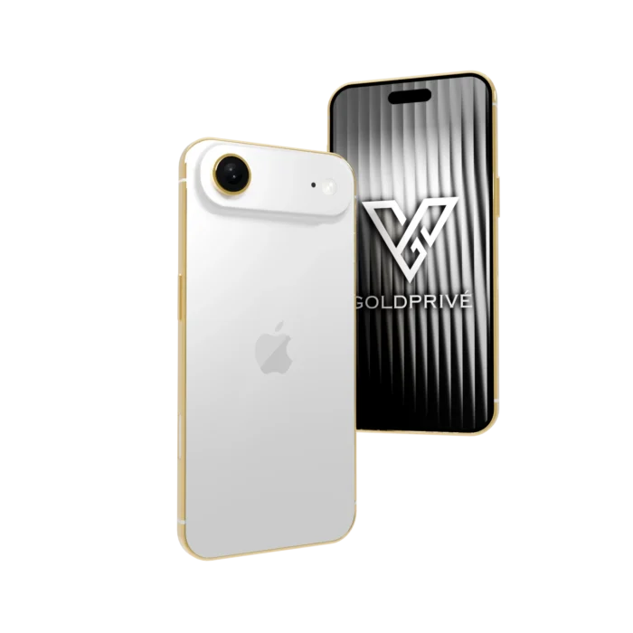 Cloud White iPhone Air in 24K Gold, Rose Gold & Platinum