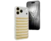 Élysian 18K solid gold iPhone 18 Pro Max with platinum backplate and solid gold vertical centerpiece