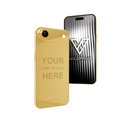 Emblem iPhone Air 2 customized in 24K gold with refined luxury design and premium craftsmanship