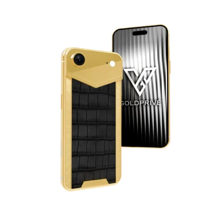 Exotic Grandeur iPhone Air 2 customized in 24K gold with premium luxury texture and elegant design