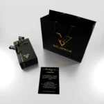 GoldPrivé signature black leather presentation box for the 18K solid gold iPhone 18 Pro Max collection
