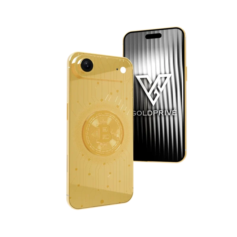 Ledger iPhone Air 2 customized in 24K gold with crypto-inspired luxury design and premium finish