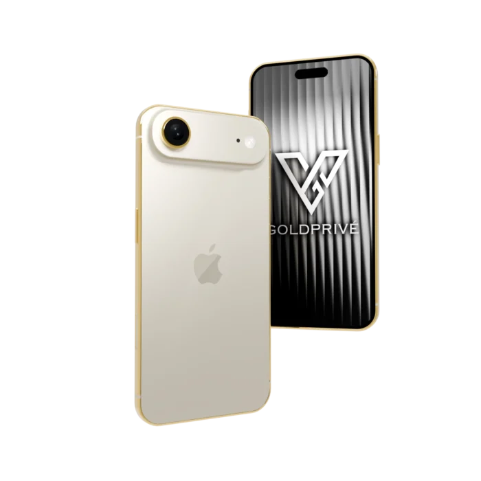 Light Gold iPhone Air in 24K Gold, Rose Gold & Platinum