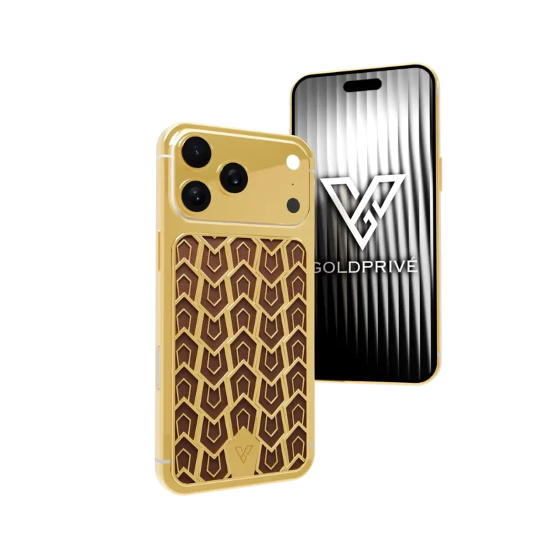 Regalia 18K solid gold iPhone 18 Pro Max with luxury handcrafted finish