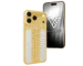 Sovereign 18K solid gold iPhone 18 Pro Max with platinum backplate and solid gold vertical centerpiece
