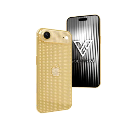 Supernova iPhone Air 2 customized in 24K gold with radiant luxury pattern and premium finish