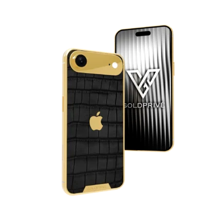 Wild Elegance iPhone Air 2 customized in 24K gold with artistic luxury pattern and premium finish