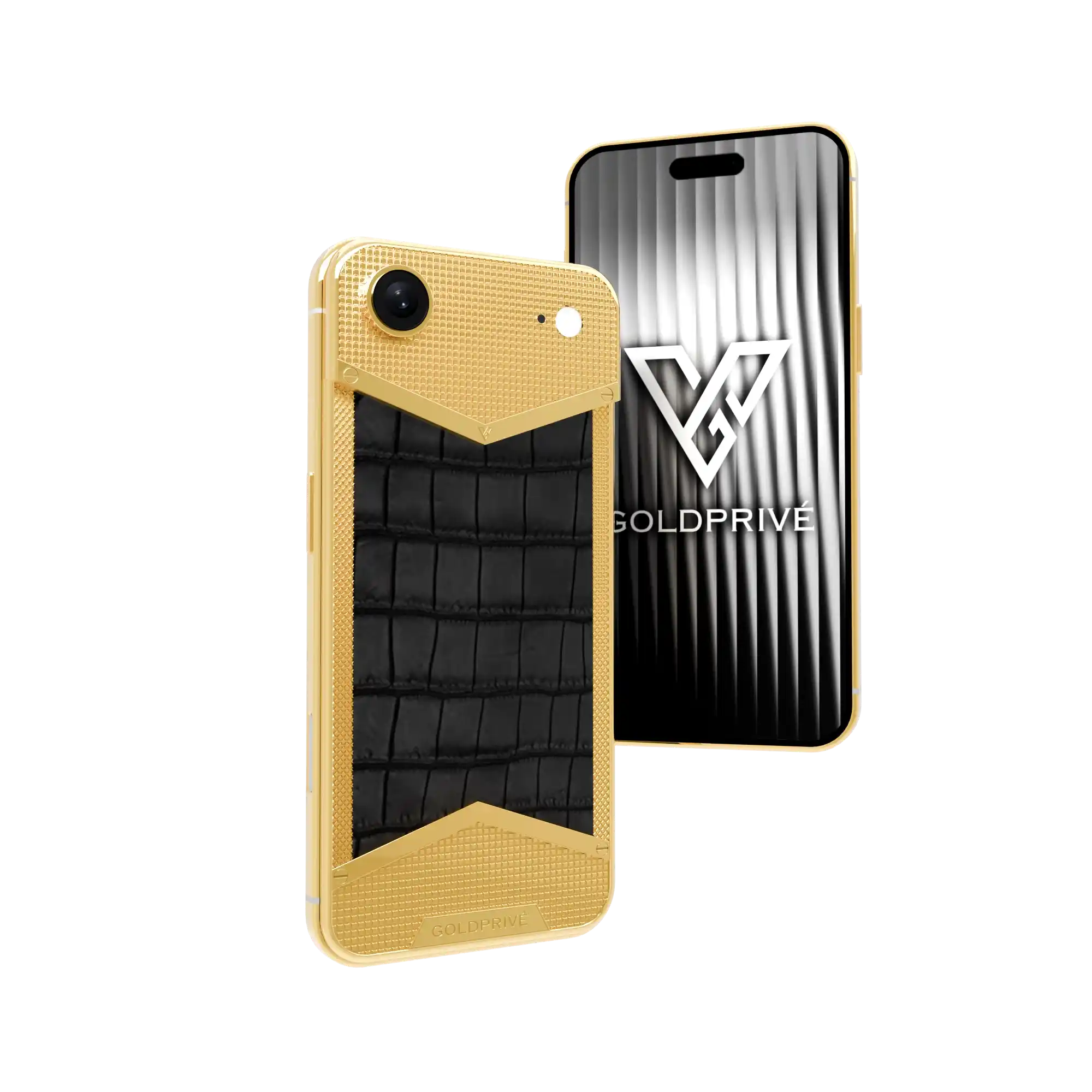 Wild Elegance Victory iPhone Air 2 in 24K gold with genuine exotic leather