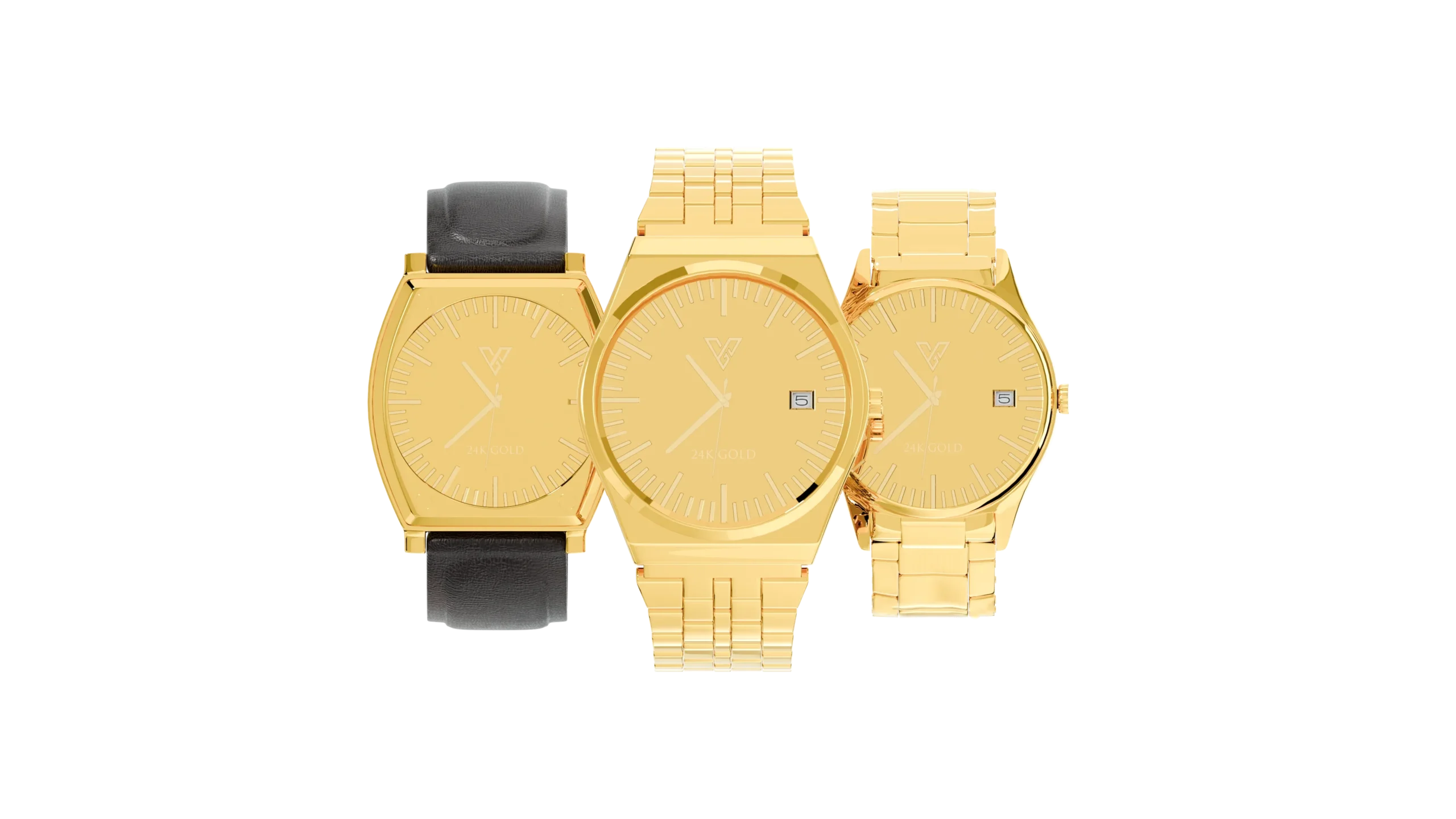 Luxury gold watches collection with premium finish designed for high-end style by Goldprive
