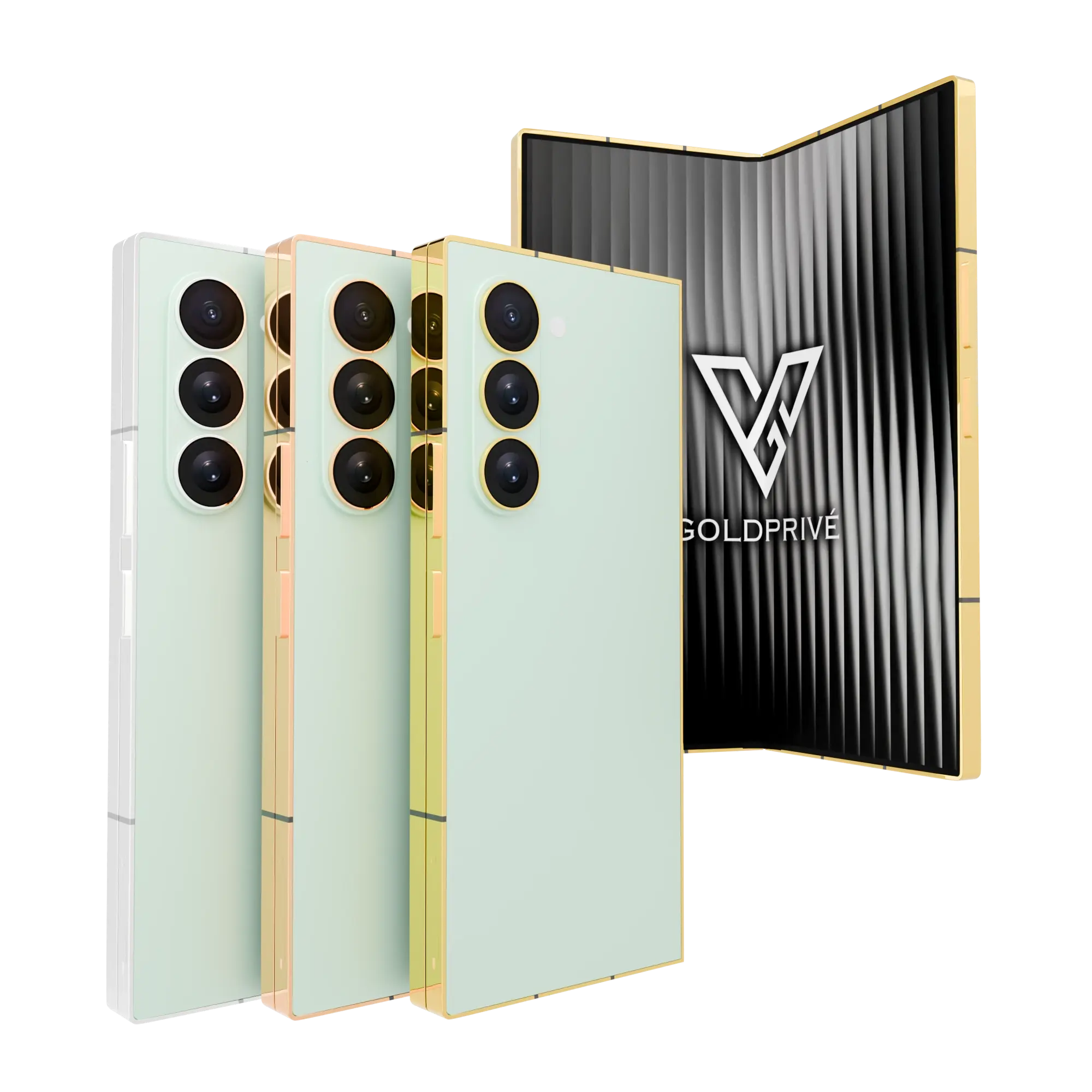 3n1 (63) Mint Samsung Galaxy Fold7 in 24K Gold, Rose Gold & Platinum - Image 1