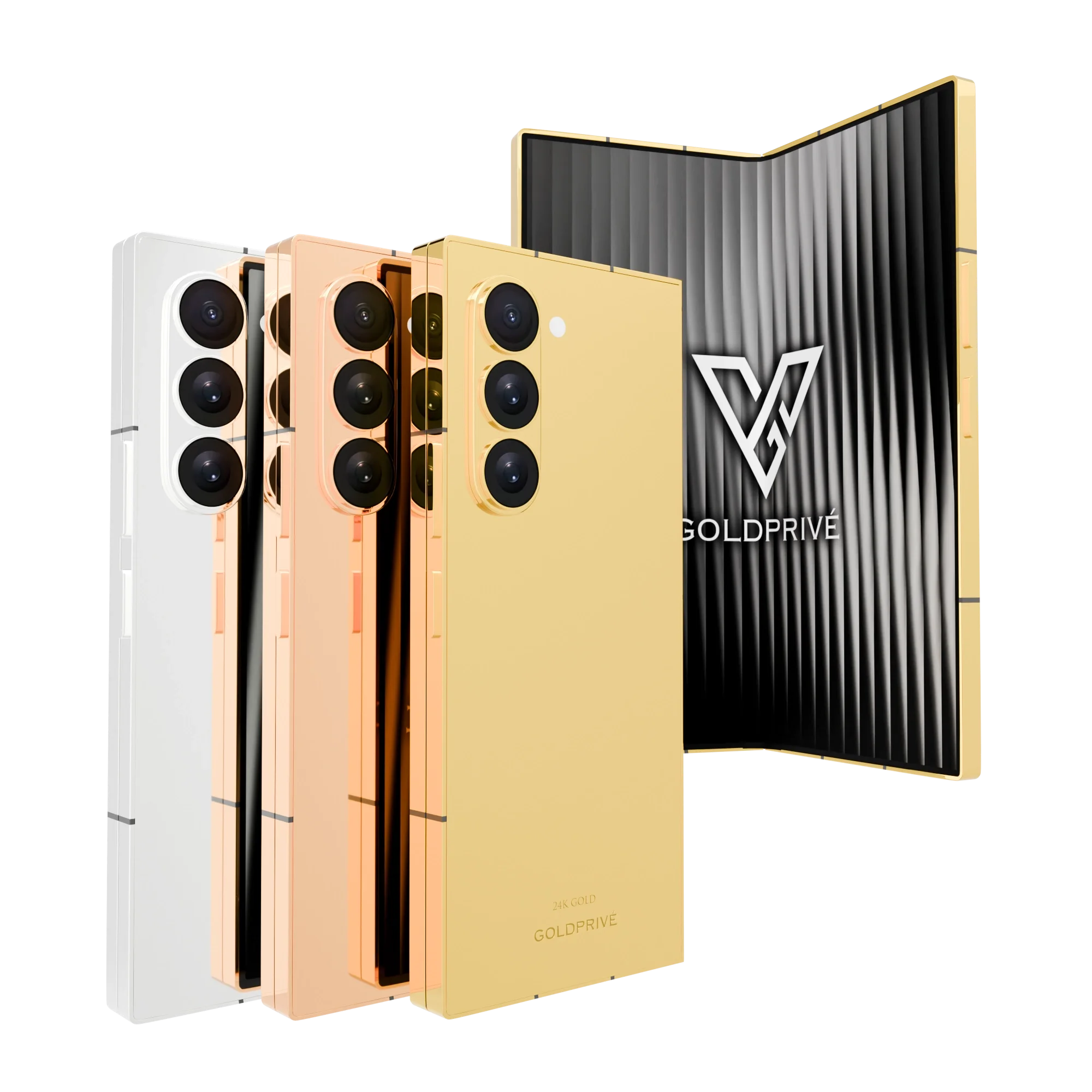 3n1 (80) 24K Gold Samsung Galaxy Z Fold7 Elite - Image 1