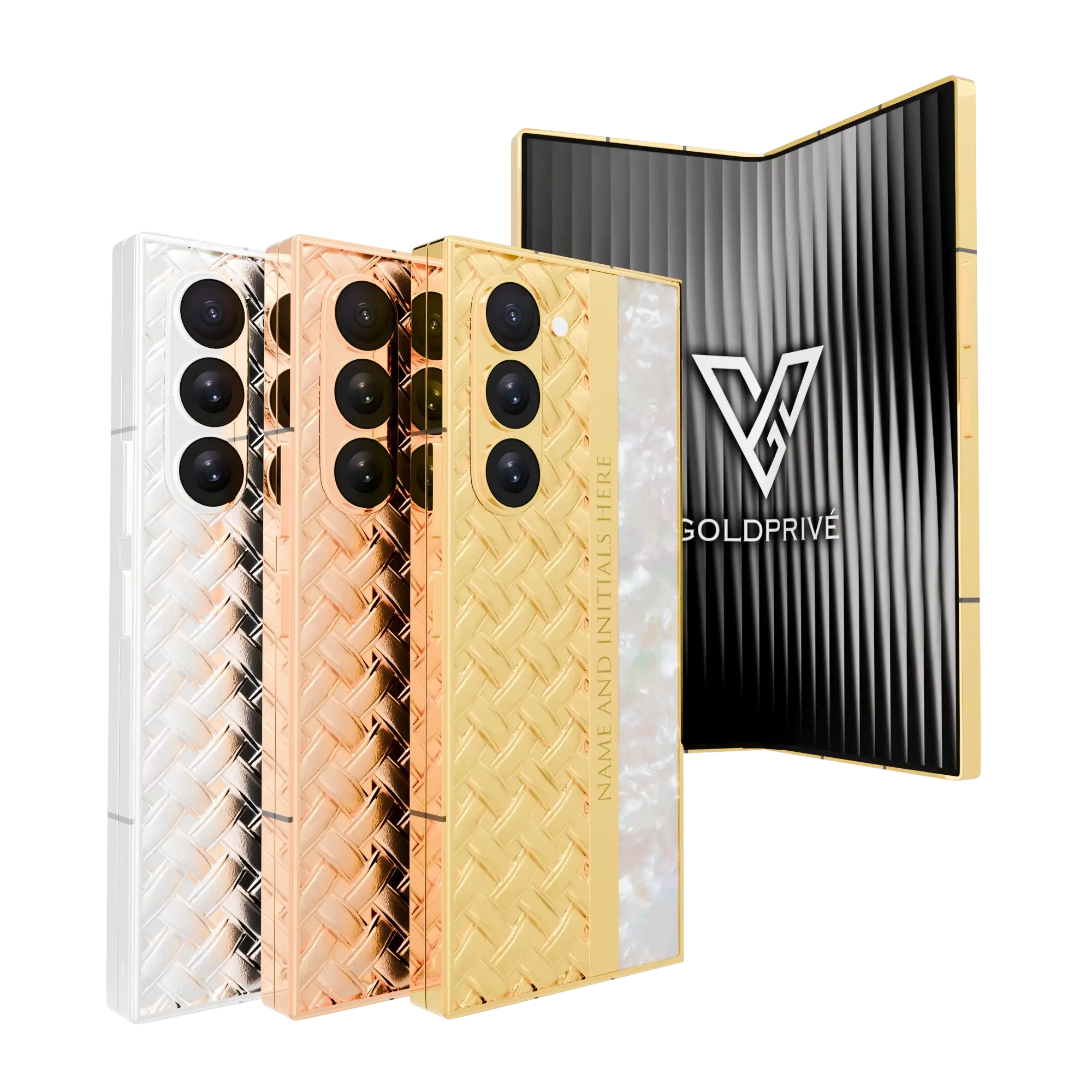 3n1_01 (6) Knots & Pearl Samsung Galaxy Fold7 in 24K Gold, Rose Gold & Platinum - Image 1