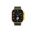 Apple Watch Ultra 3 with Black Ocean Band customized in gold with rugged luxury design