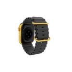 Apple Watch gold edition with black strap and premium finish