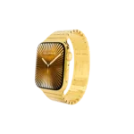 Apple Watch gold edition with bold bracelet design and luxury polished finish