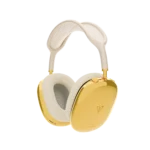 AirPods Max customized with gold finish and starlight headband for a premium luxury style