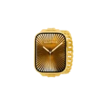 Apple Watch gold dial close-up with premium textured finish