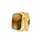 Luxury gold Apple Watch with premium strap and polished finish