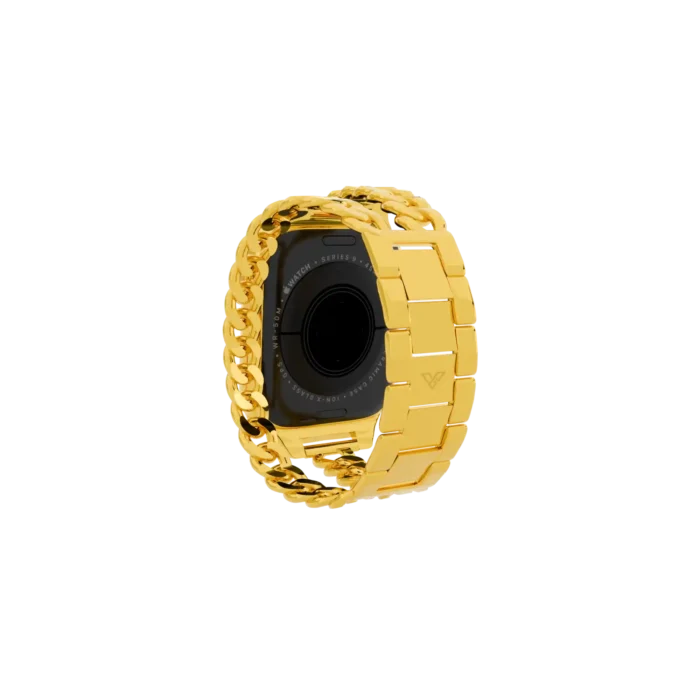 Luxury gold Apple Watch with premium strap and polished finish