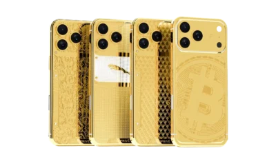 gold iPhone 17 Pro Max 24K gold luxury design 24K gold iPhone 17 Pro Max bespoke luxury GoldPrivé custom gold iPhone 17 Pro Max diamond finish