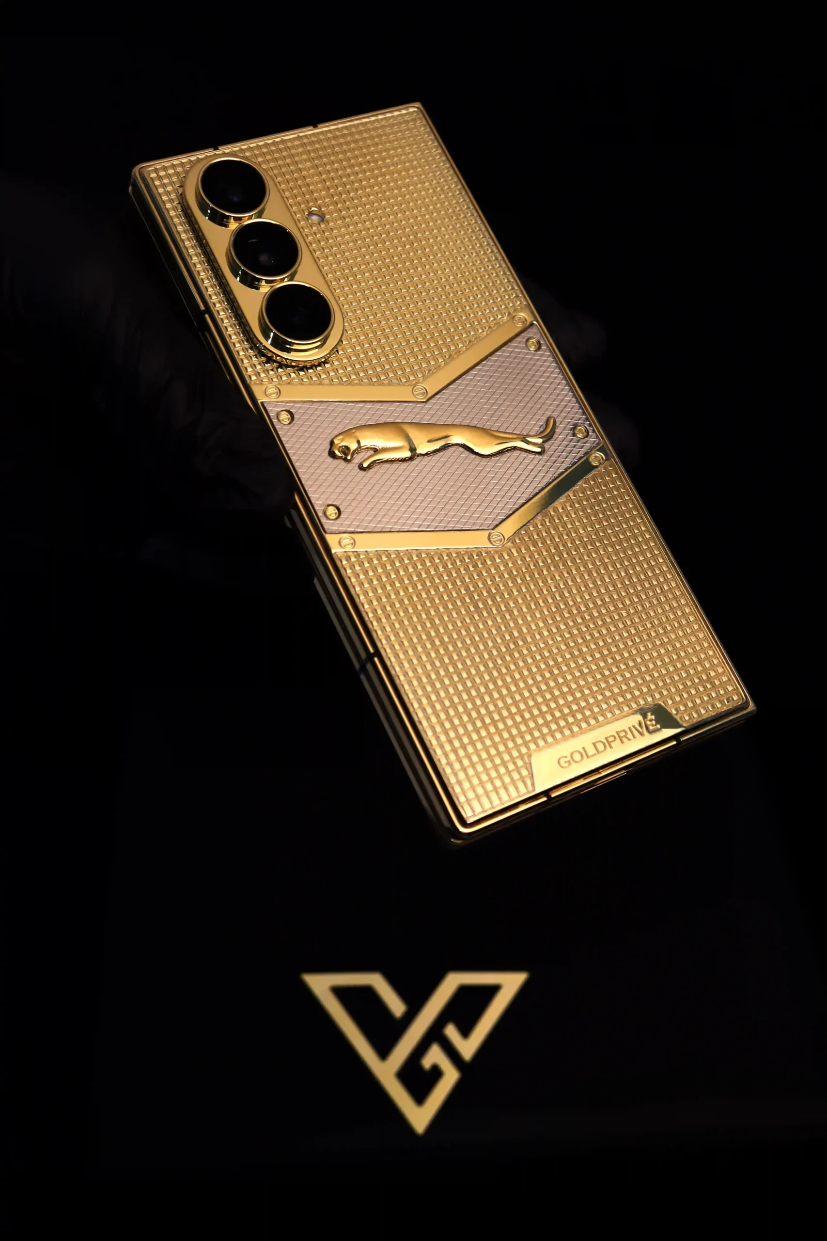 24K Gold Samsung Galaxy Z Fold — foldable luxury gold finish by GoldPrivé