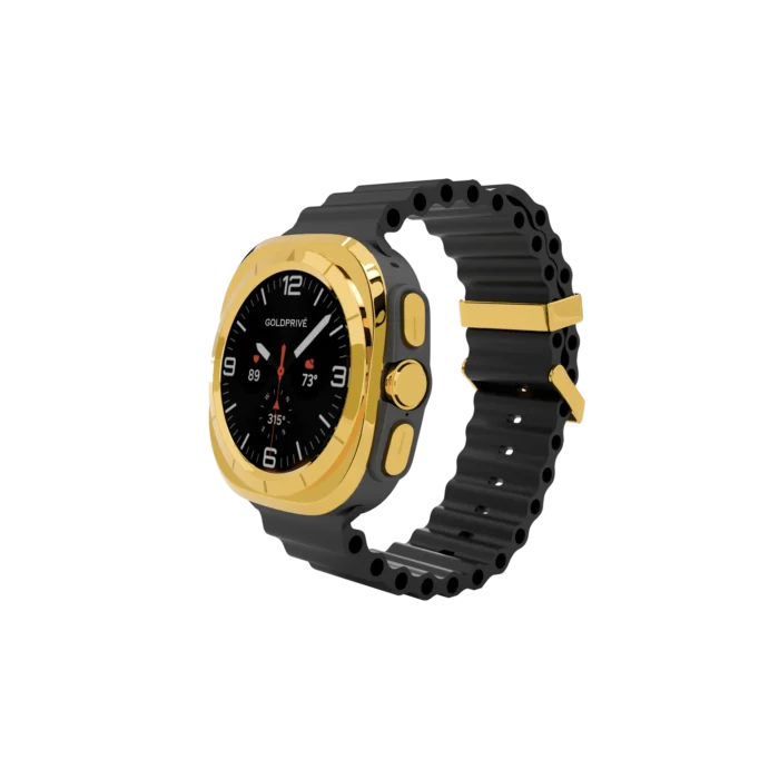 Slate Gold Samsung Galaxy Watch Ultra2 in 24K Gold, Rose Gold, Platinum
